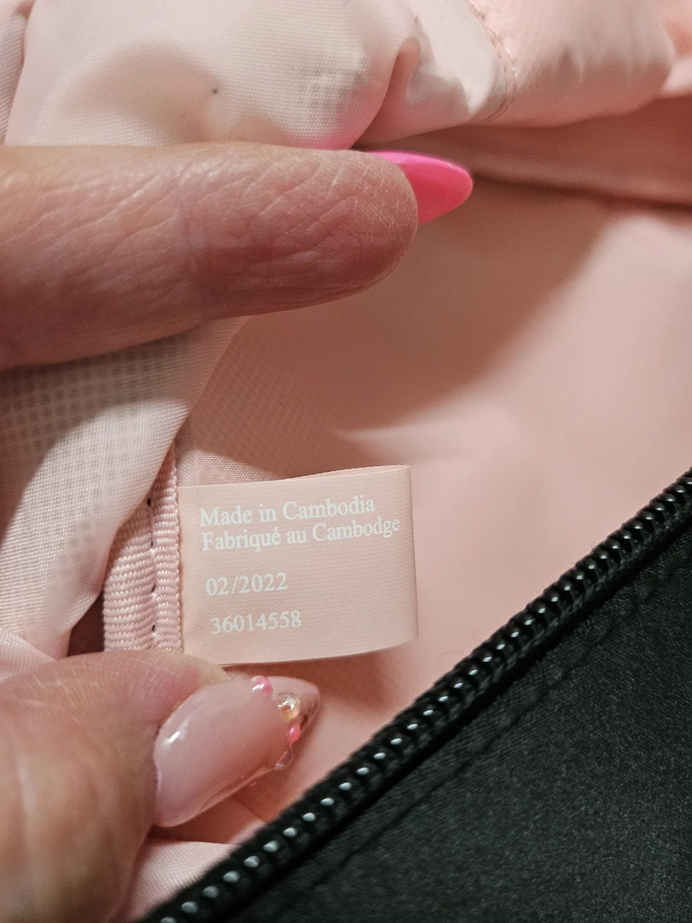 Victoria's Secret Black Cosmetic Bag with Gold VS Logo
